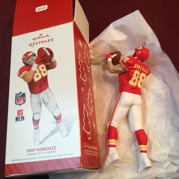 Hallmark Keepsake NFL ornament, 2014, Tony Gonzales, Kansas City Chiefs - Picture 2 of 2